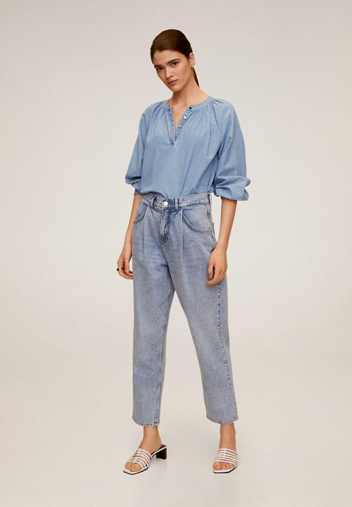 MANGO - Shirt newdenim - blue