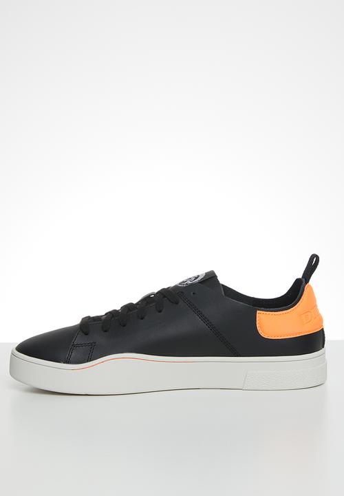 Diesel  - S-clever ls - black & orange fluo