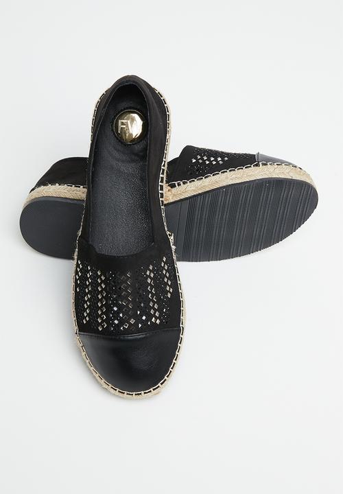 Footwork - Mika espadrille - black
