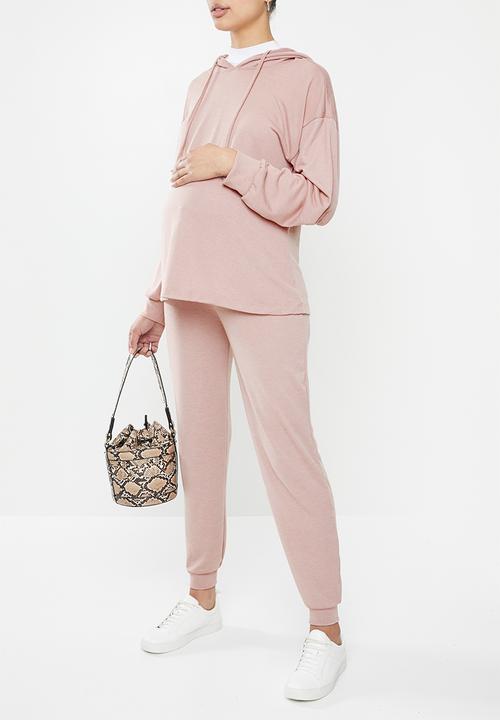 Superbalist - Maternity Ribbed hoodie - pink
