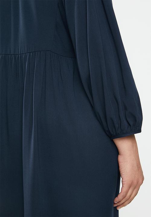 Superbalist - Maternity Babydoll neck tie dress - navy