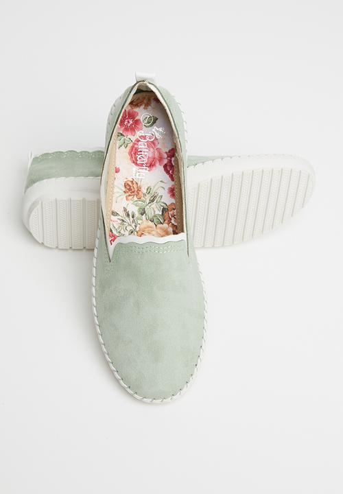 Butterfly Feet - Remedy slip-on - green