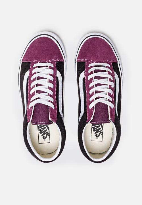 Vans - Style 36 - (vintage suede) prune/black