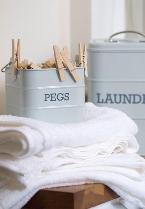 Kitchen Craft - Peg tin - grey