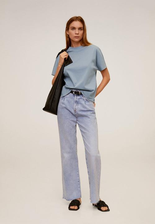 MANGO - Tshirt Veri - blue