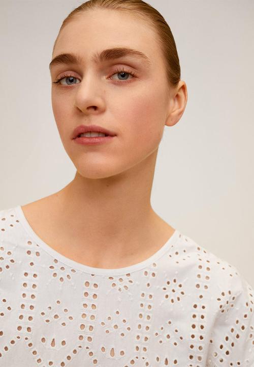 MANGO - Tshirt Soraya - white