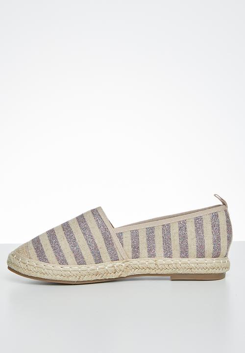Butterfly Feet - Palm espadrille - purple & neutral