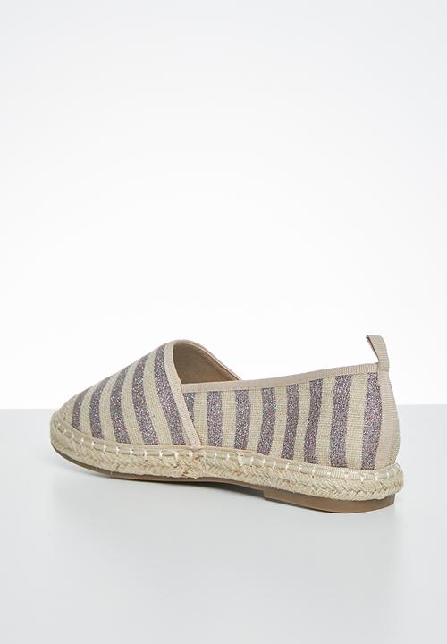 Butterfly Feet - Palm espadrille - purple & neutral