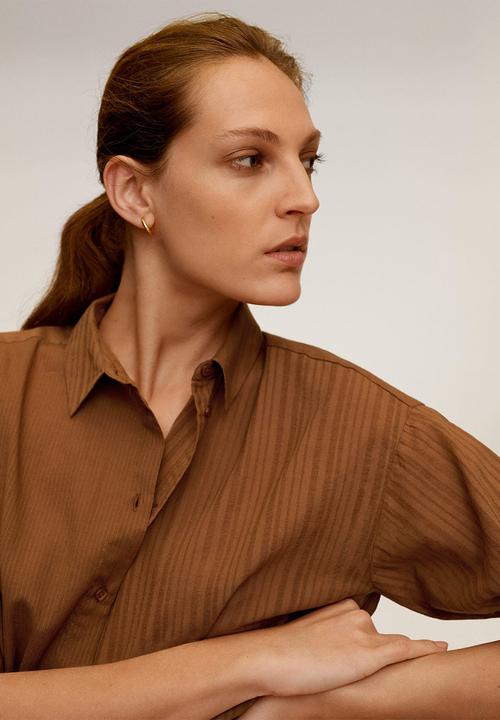 MANGO - Shirt dad - brown