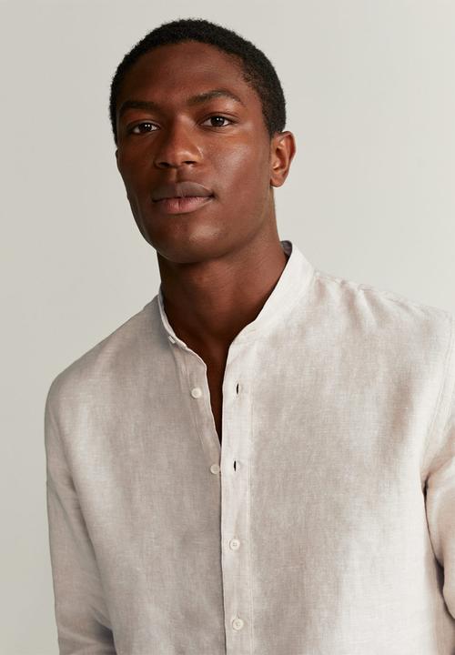 MANGO - Bolar shirt - neutral 