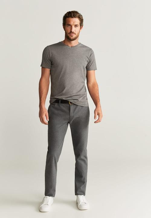 MANGO - Chelsea T-shirt - gray