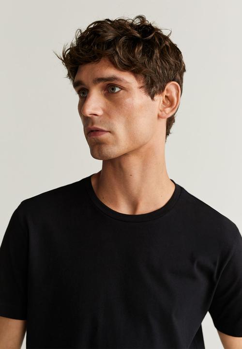 MANGO - Cherlo T-shirt - black
