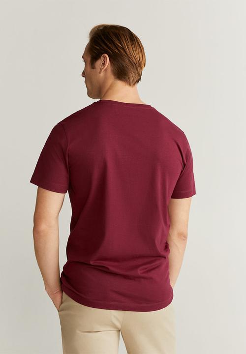 MANGO - Cherlo T-shirt - dark red
