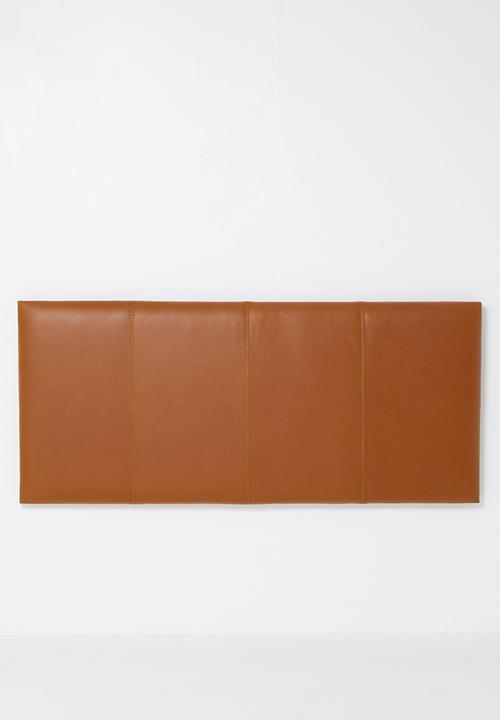 Sixth Floor - Saddle stitch headboard - Tan - Queen