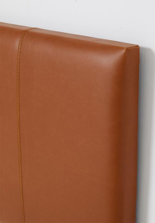 Sixth Floor - Saddle stitch headboard - Tan - Queen