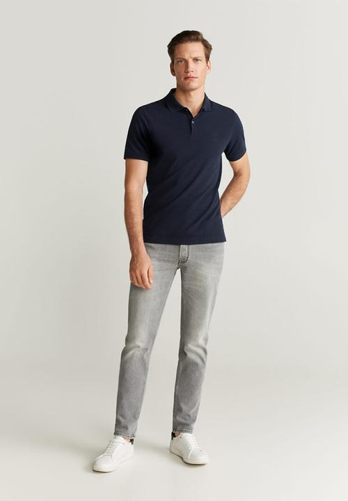 MANGO - Report polo - navy