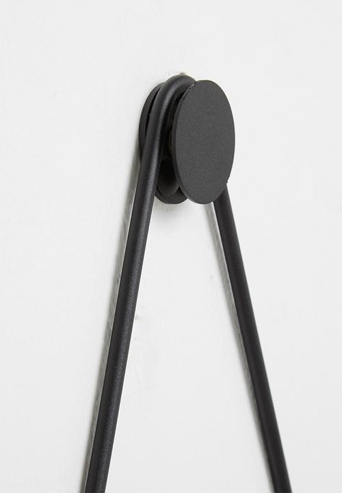Smart Shelf - Archie toilet roll holder - black