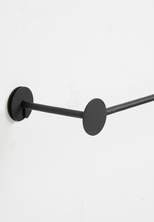Smart Shelf - Archi wall towel rack - black