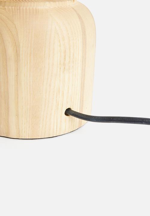 Sixth Floor - Rn natural wood table lamp - brown