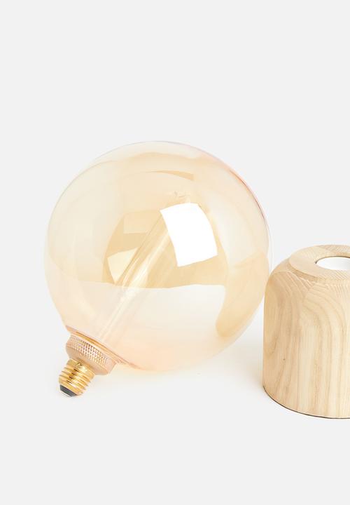 Sixth Floor - Rn natural wood table lamp - brown