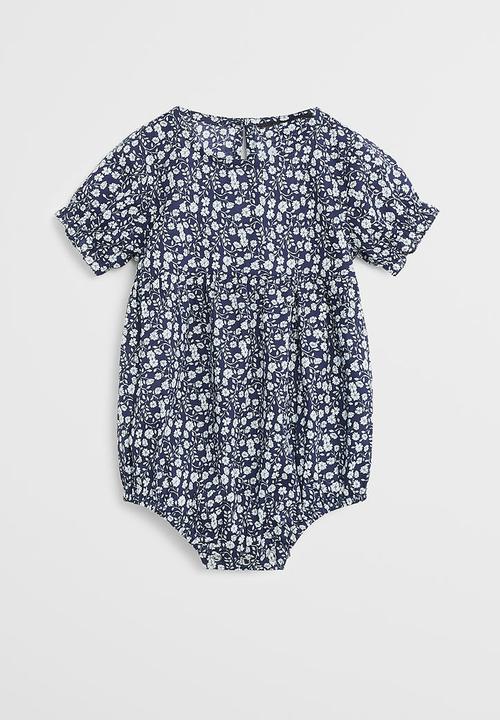 MANGO - Floral printed body - blue
