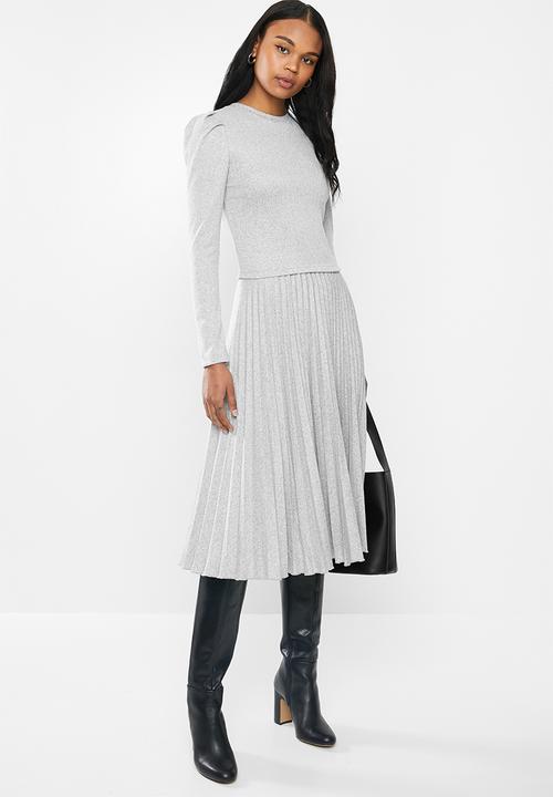 MILLA - Cut & sew top - grey