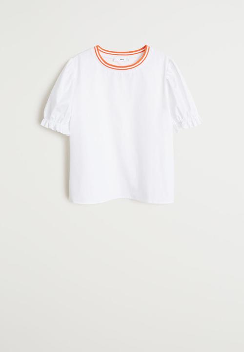 MANGO - Blouse raqueta - white 