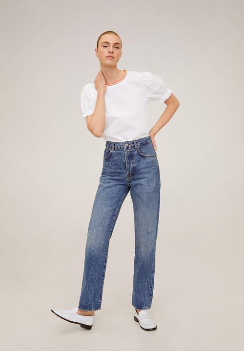 MANGO - Blouse raqueta - white 