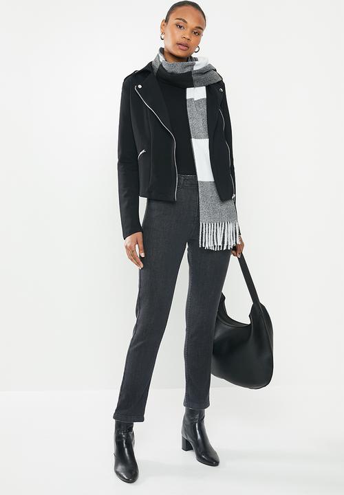edit - Ponti biker jacket - black