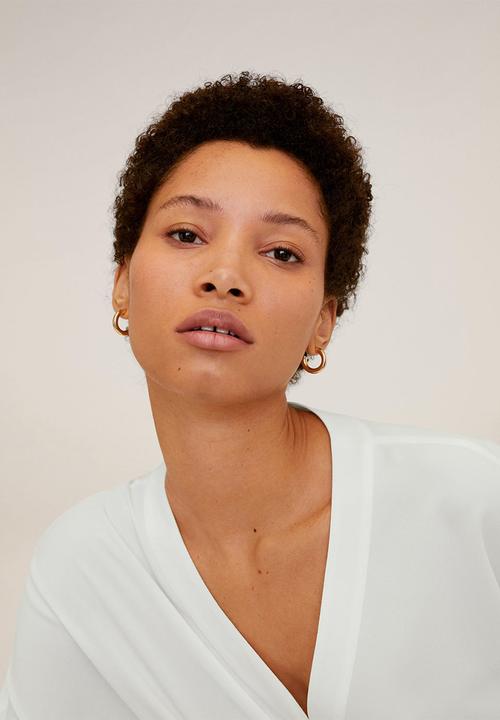MANGO - Basic blouse - white