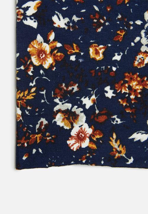 Sexy Socks - Dark floral print snood - multi