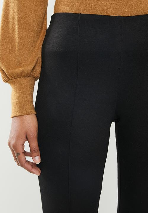 edit - Ponti pinched seam pull on legging - black