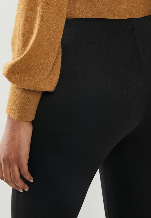 edit - Ponti pinched seam pull on legging - black