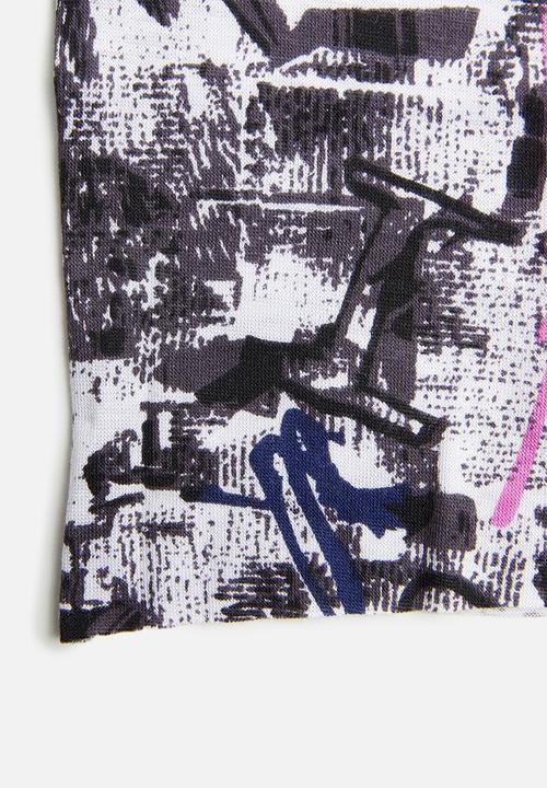 Sexy Socks - Abstract print snood - multi
