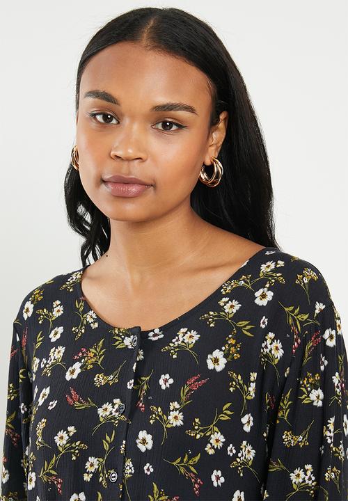 MILLA - Button down dress - navy 