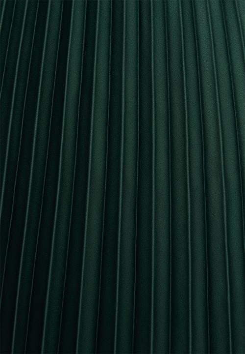 MILLA - Pleated wrap midi dress - green