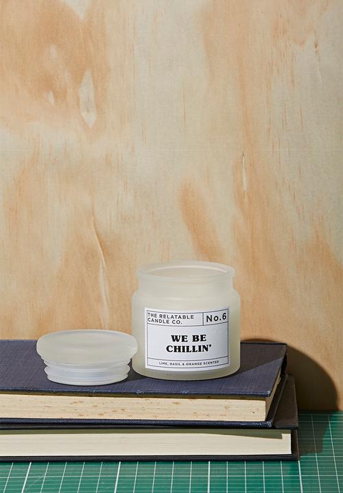 Typo - Mini glass candle - chillin