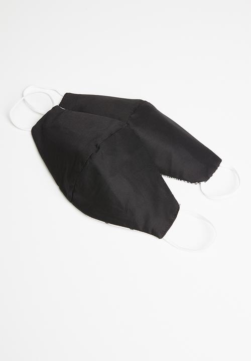 Superbalist - Reversible 2 pack mask - white & black 