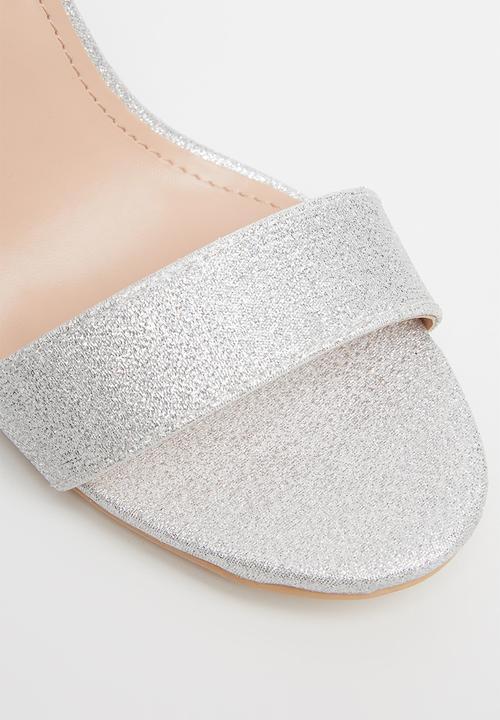 Miss Black - Zama block heel - silver