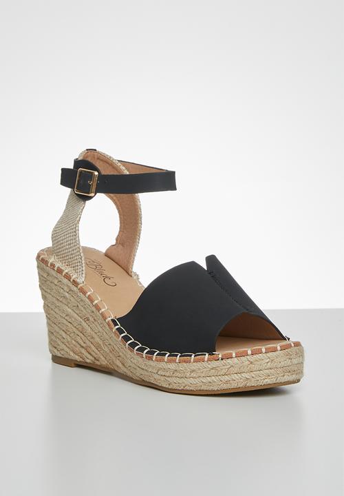 Miss Black - Letaba wedge heel - black