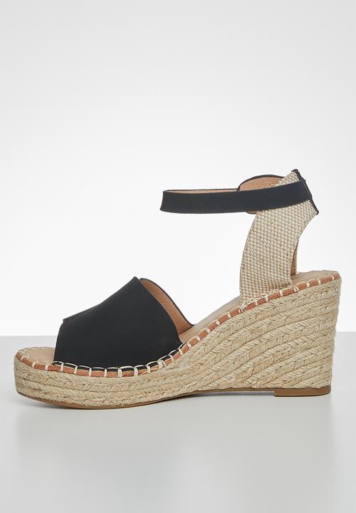 Miss Black - Letaba wedge heel - black
