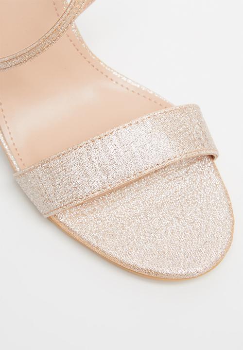Miss Black - Zama 2 block heel - rose gold