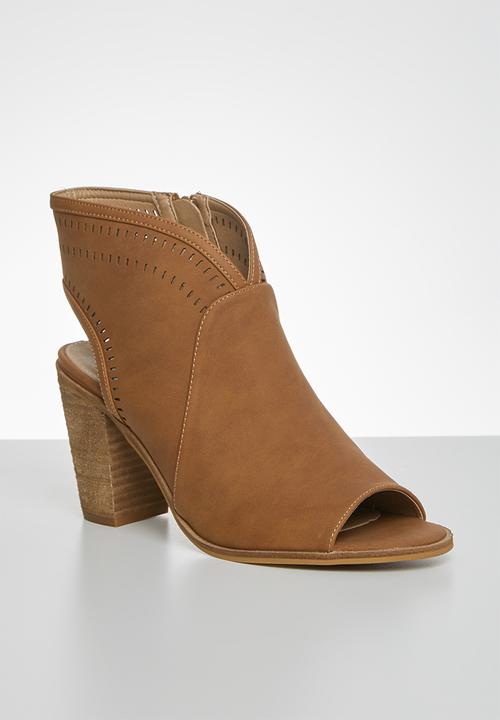 Miss Black - Moon heel - tan