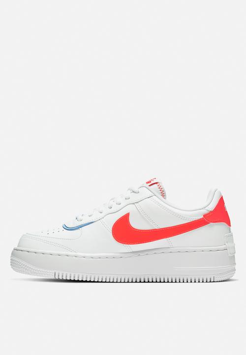 Nike - Air Force 1 Shadow SE - summit white-team orange