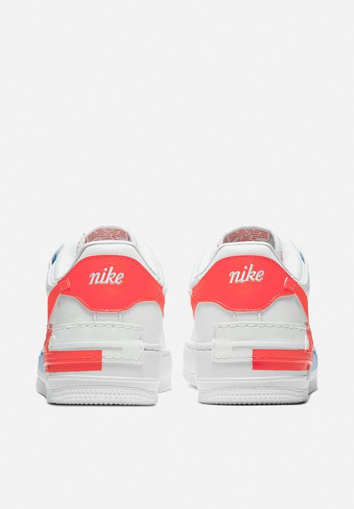 Nike - Air Force 1 Shadow SE - summit white-team orange