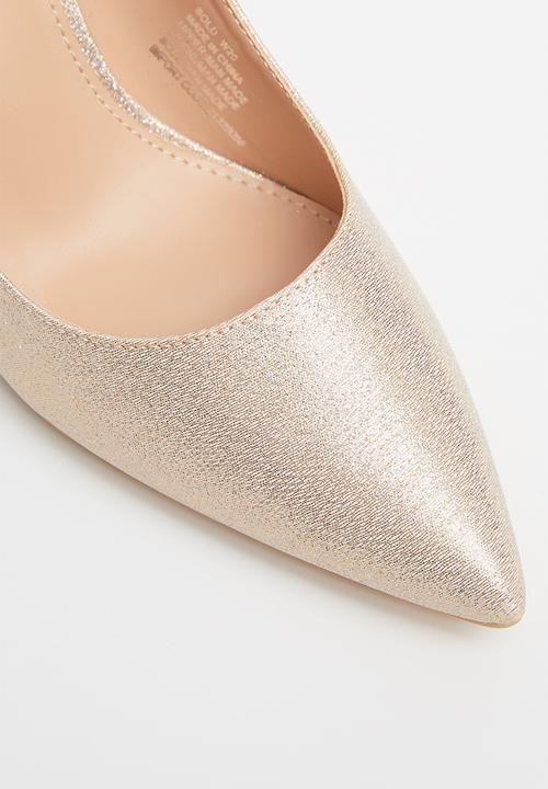 Miss Black - Bold stiletto heel - rose gold