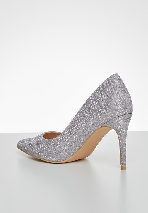 Miss Black - Apolo heel - silver