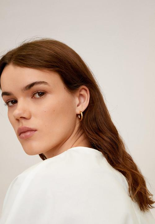 MANGO - Blouse polo - white