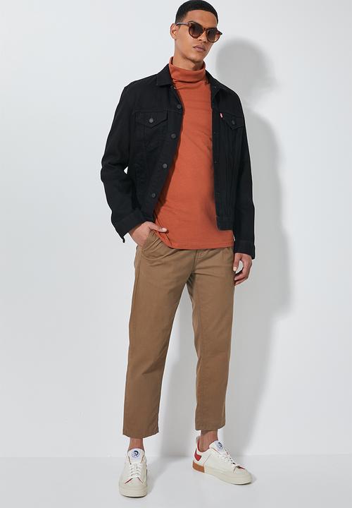 Superbalist - Plain roll neck tee - rust