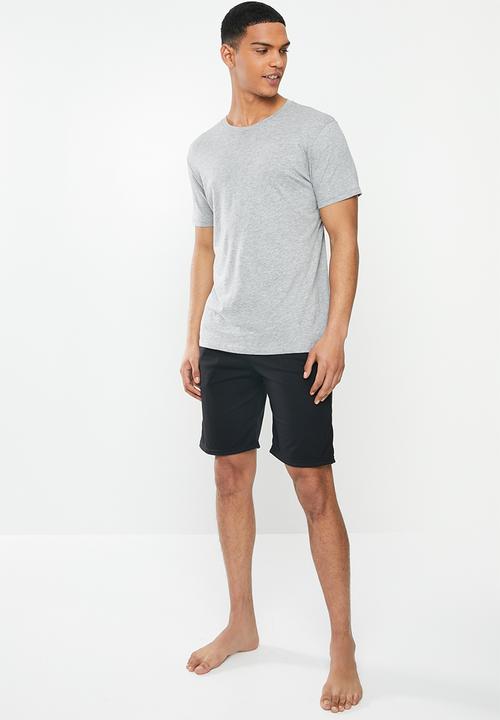 Superbalist - Slim fit knit lounge shorts - black